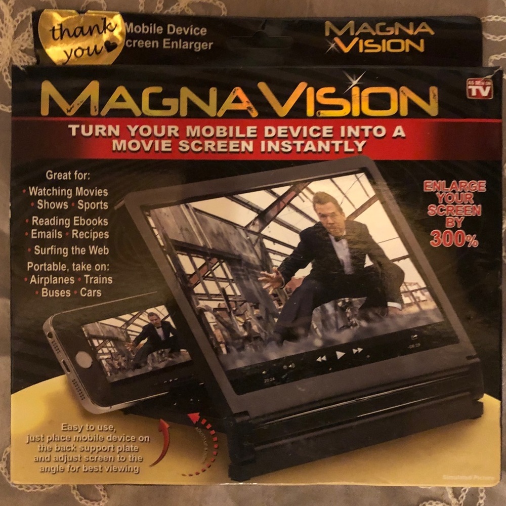 MagnaVision Screen Enlarger for cell phones 🔌